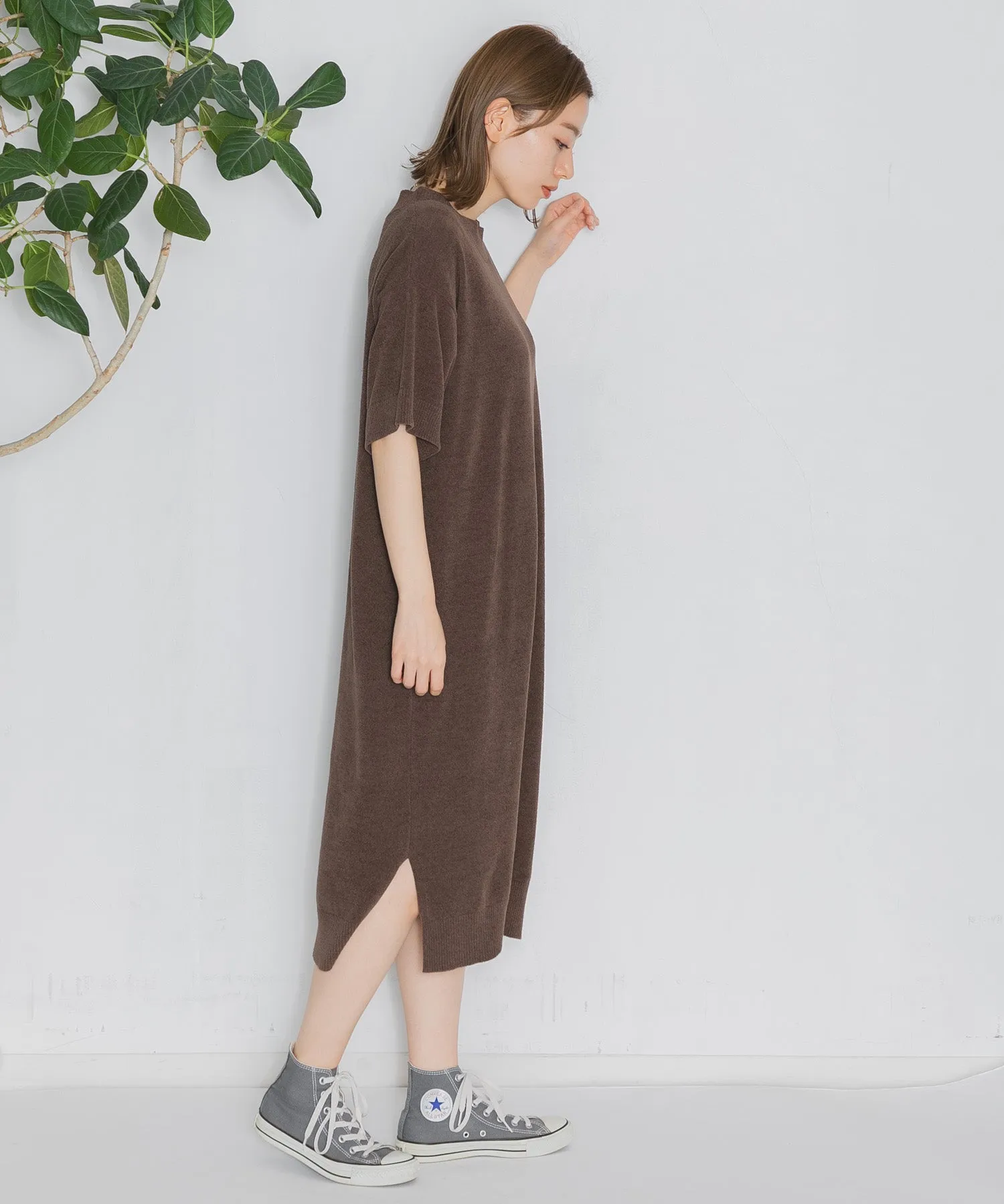 【WOMEN】nestwell WHISTLER - HALF SLEEVE CREW NECK DRESS -