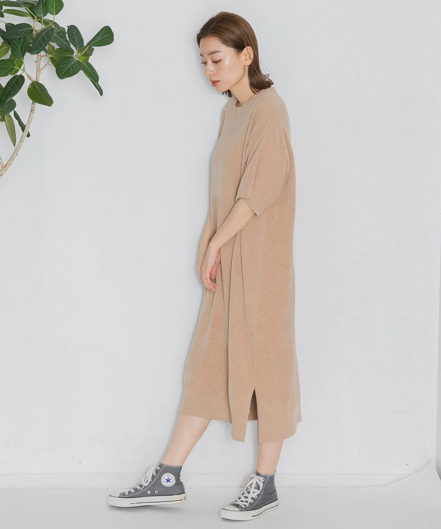 【WOMEN】nestwell WHISTLER - HALF SLEEVE CREW NECK DRESS -