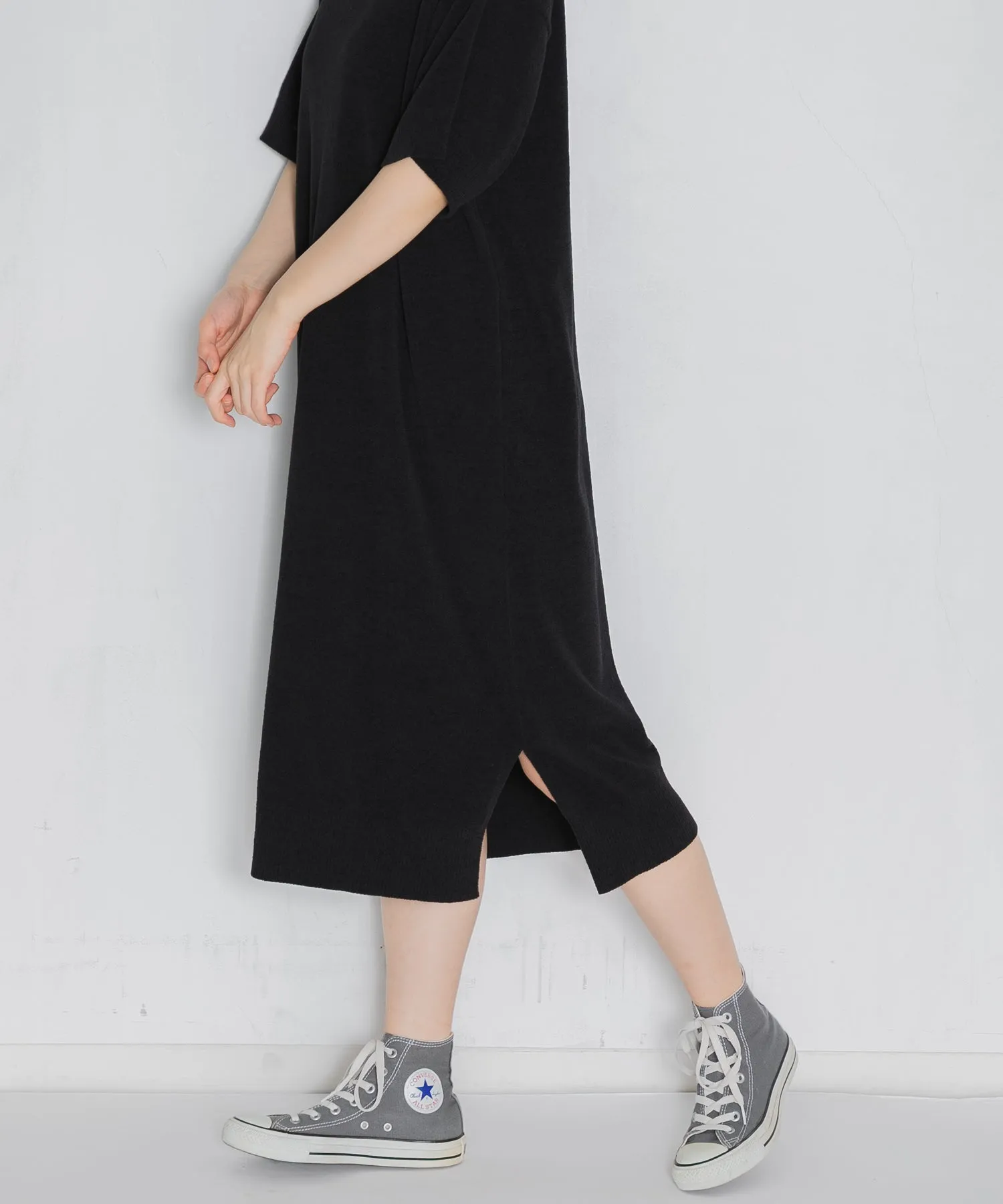 【WOMEN】nestwell WHISTLER - HALF SLEEVE CREW NECK DRESS -