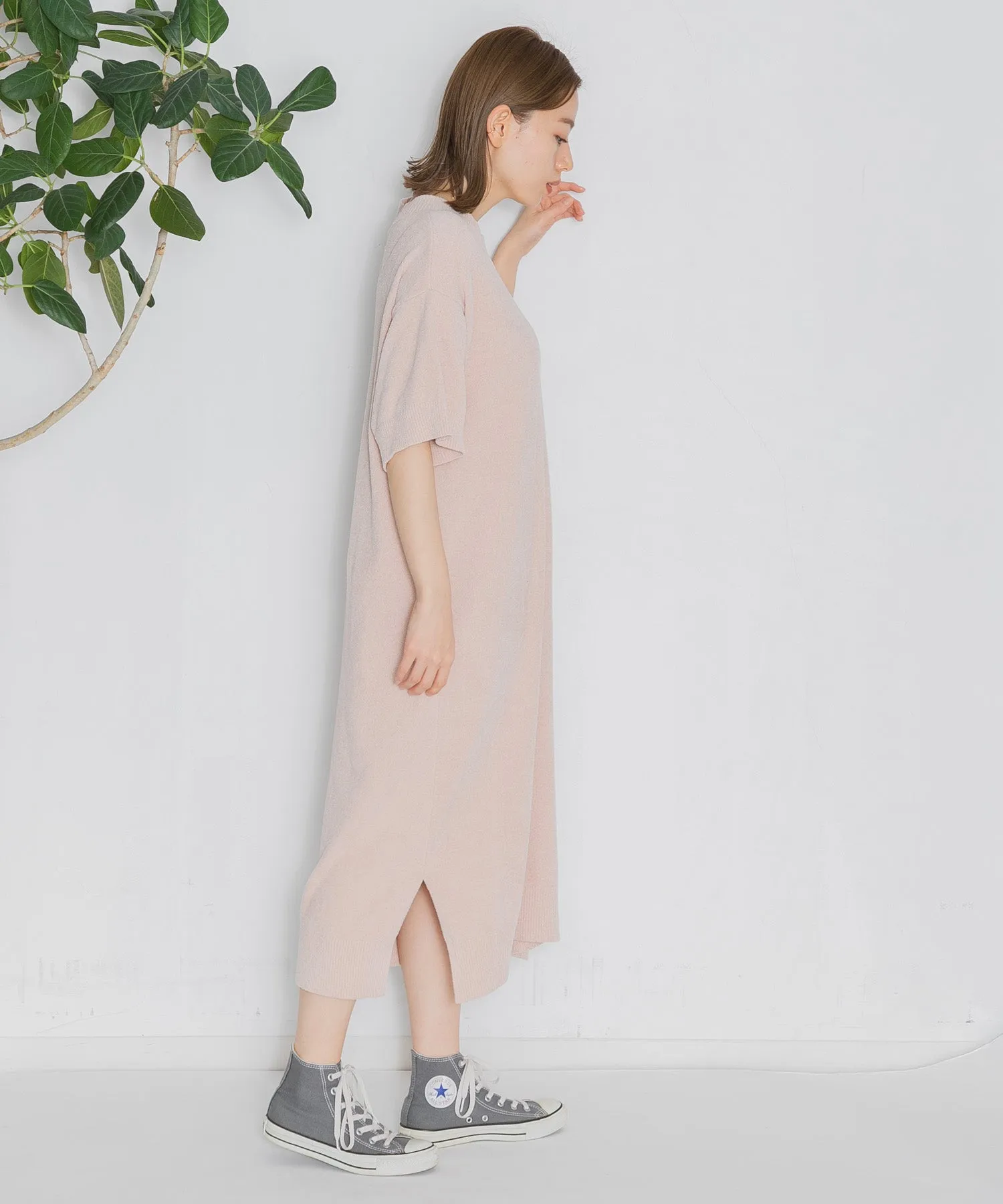 【WOMEN】nestwell WHISTLER - HALF SLEEVE CREW NECK DRESS -