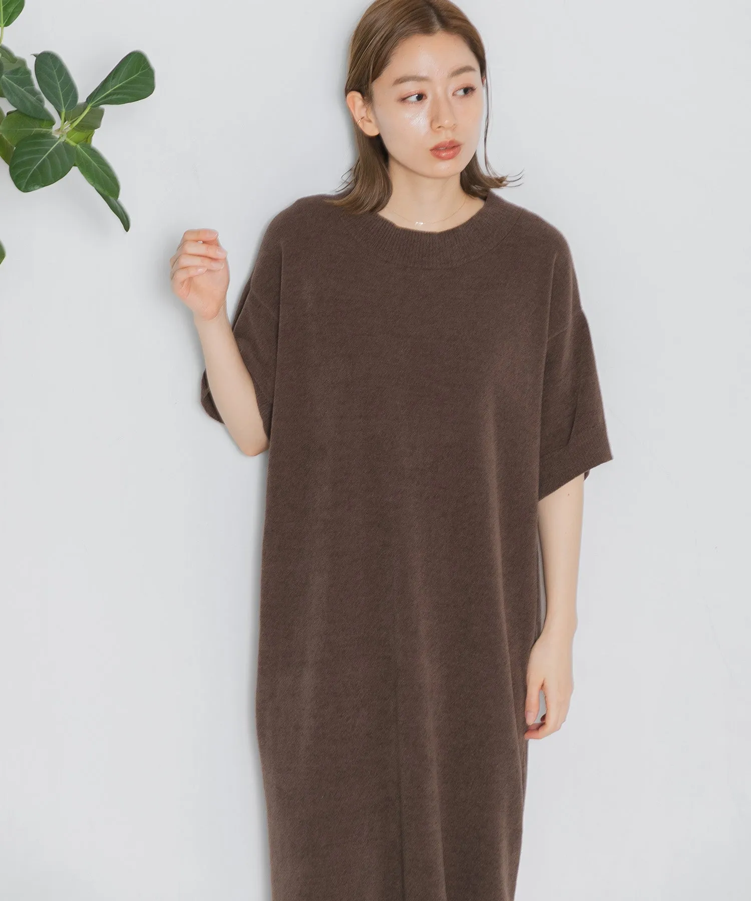 【WOMEN】nestwell WHISTLER - HALF SLEEVE CREW NECK DRESS -