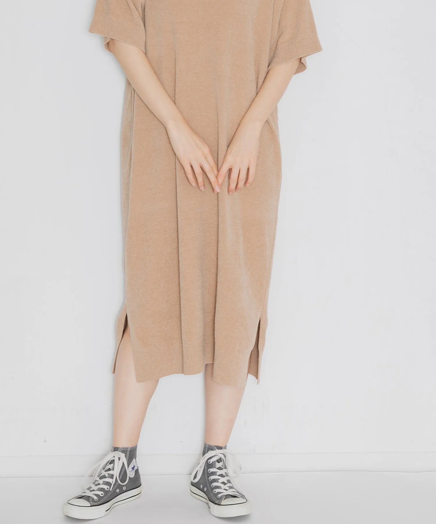 【WOMEN】nestwell WHISTLER - HALF SLEEVE CREW NECK DRESS -