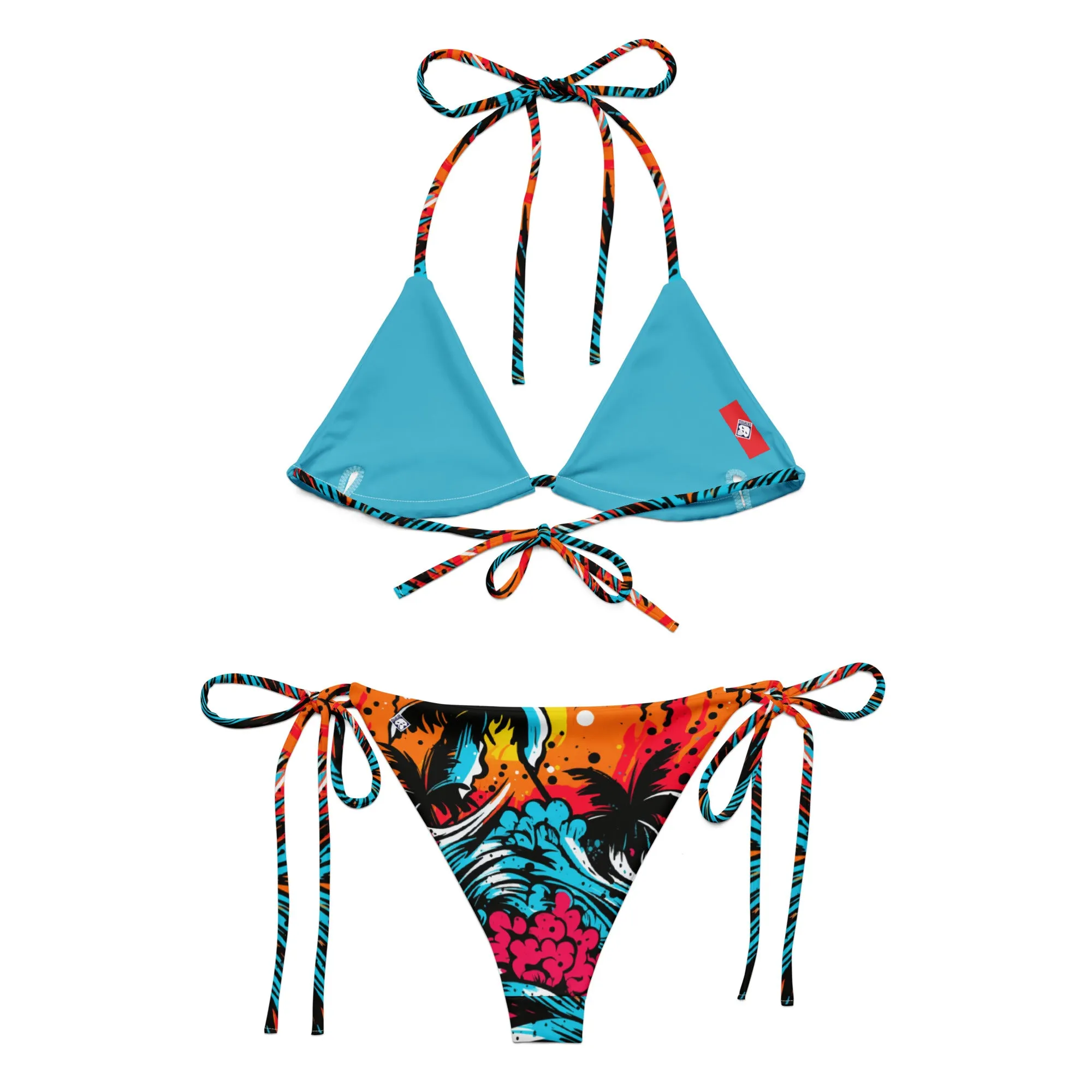 Women's String Bikini - Tropical Adventure 001