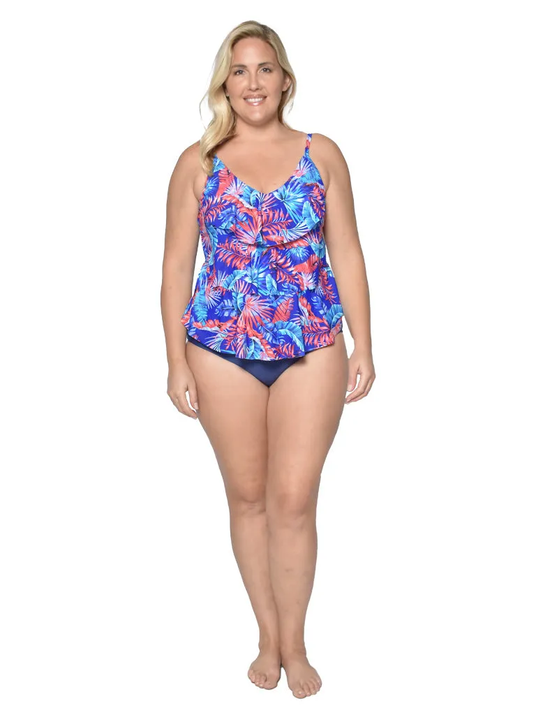 Women's Swimwear in vibrantly colored prints in Missy sizes - 8-16.