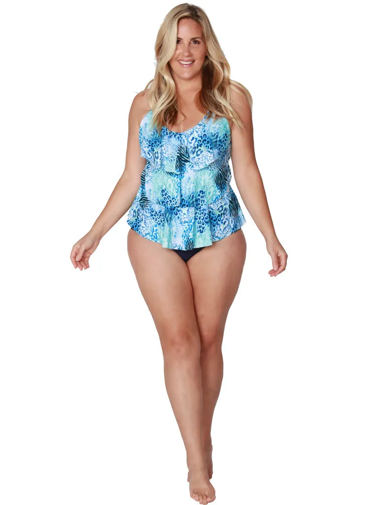 Women's Swimwear in vibrantly colored prints in Missy sizes - 8-16.