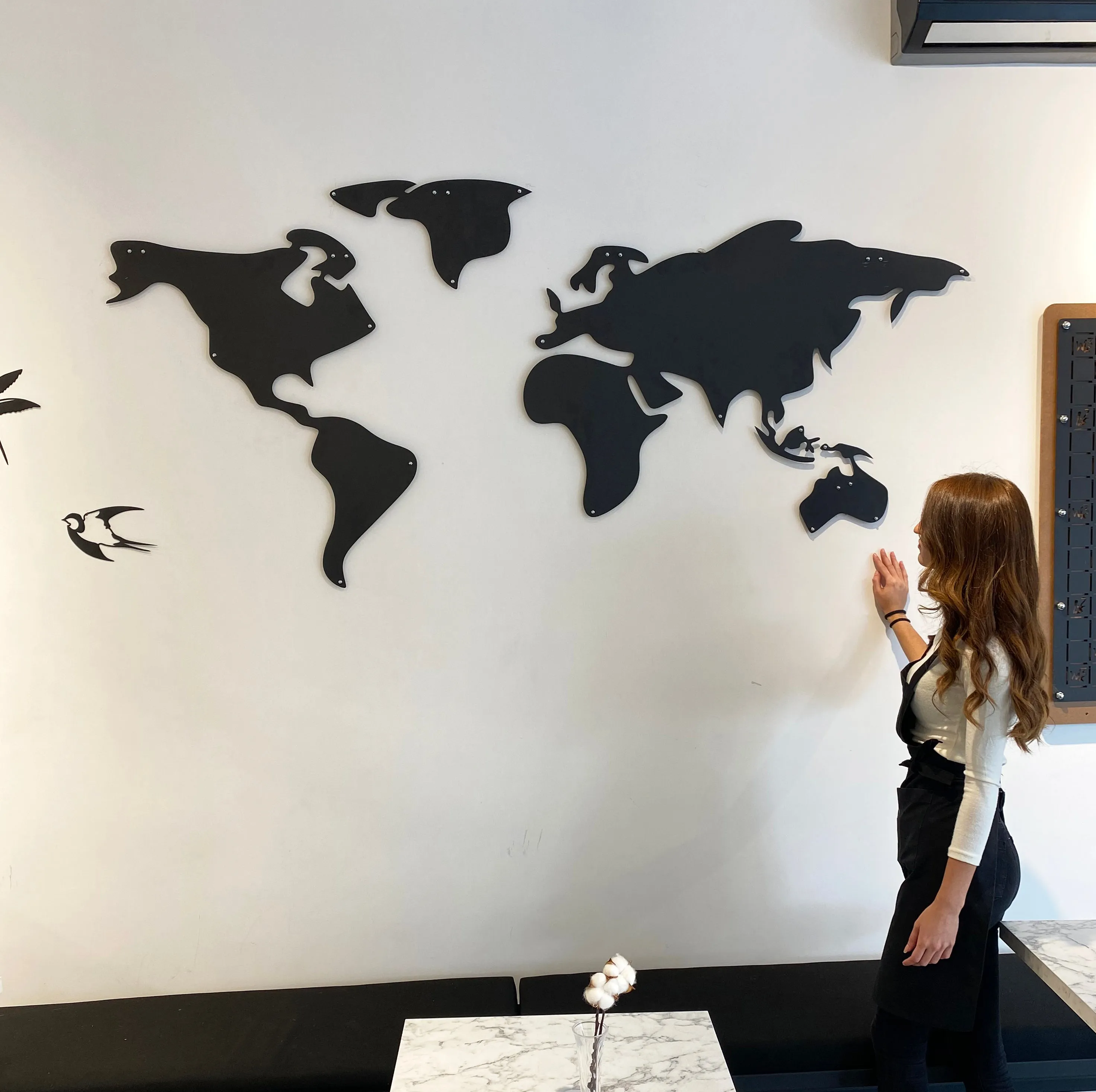 World Map Silhoulette