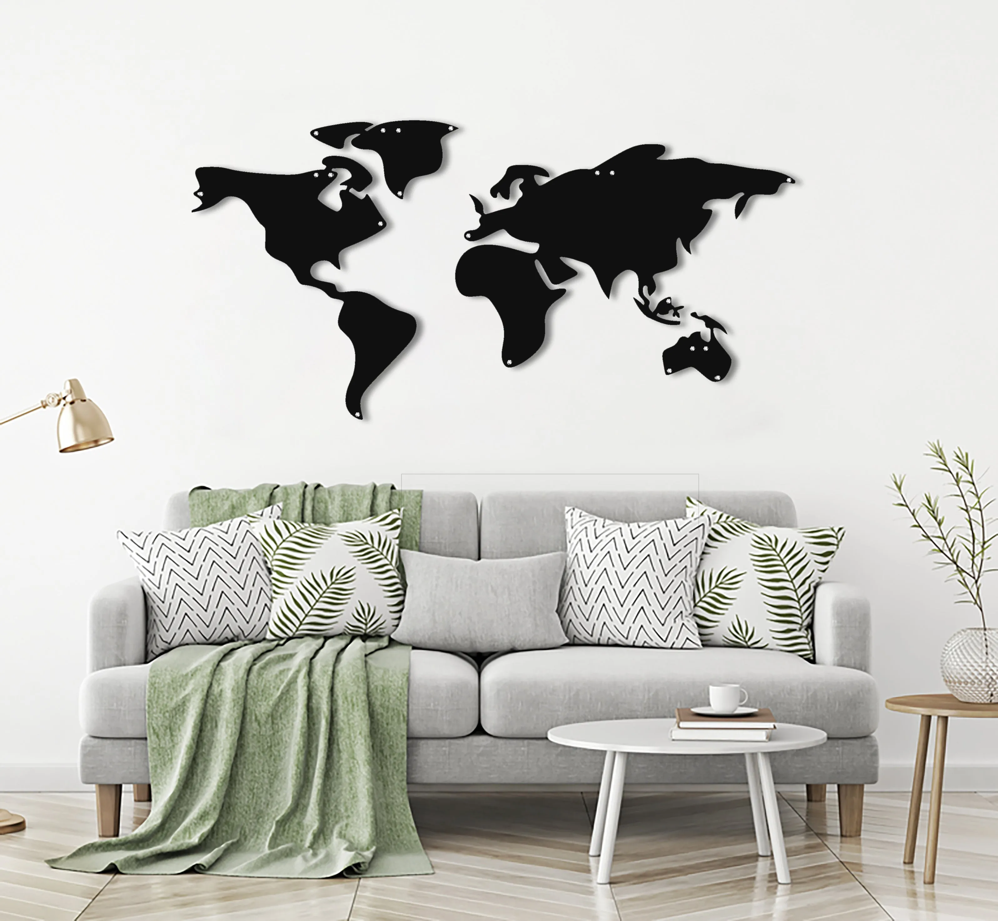 World Map Silhoulette