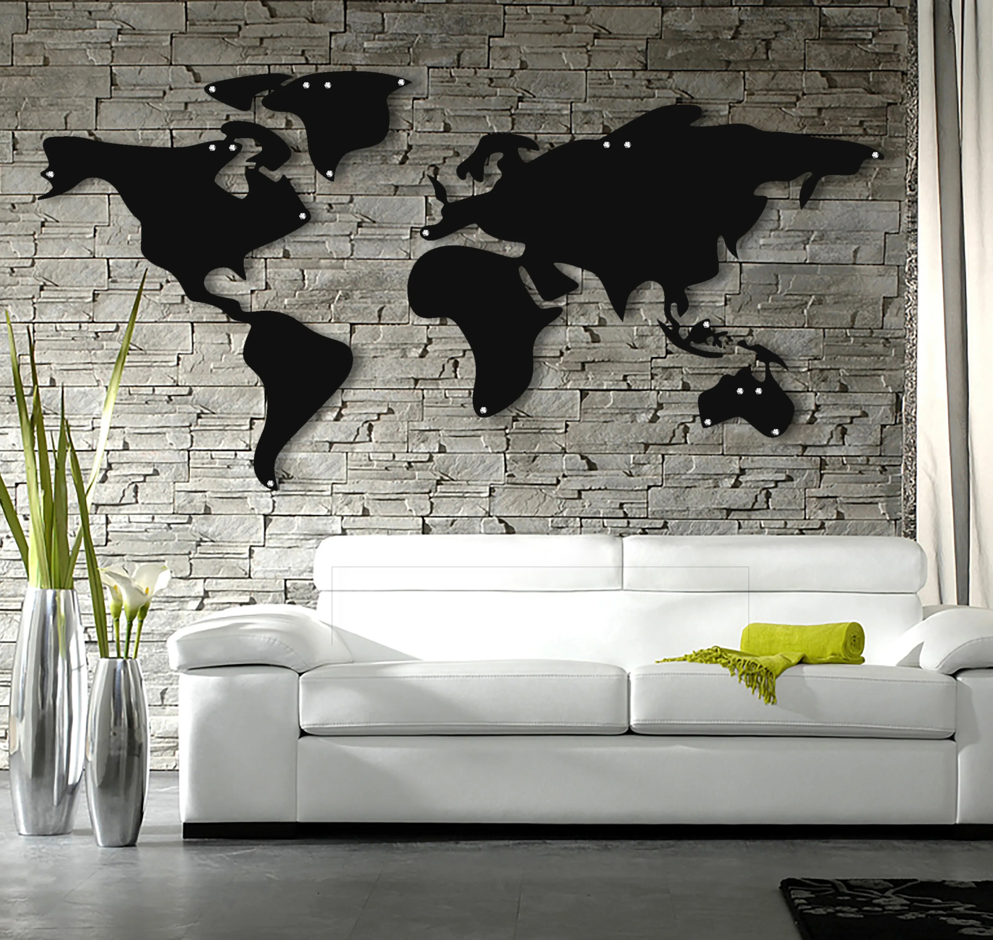 World Map Silhoulette