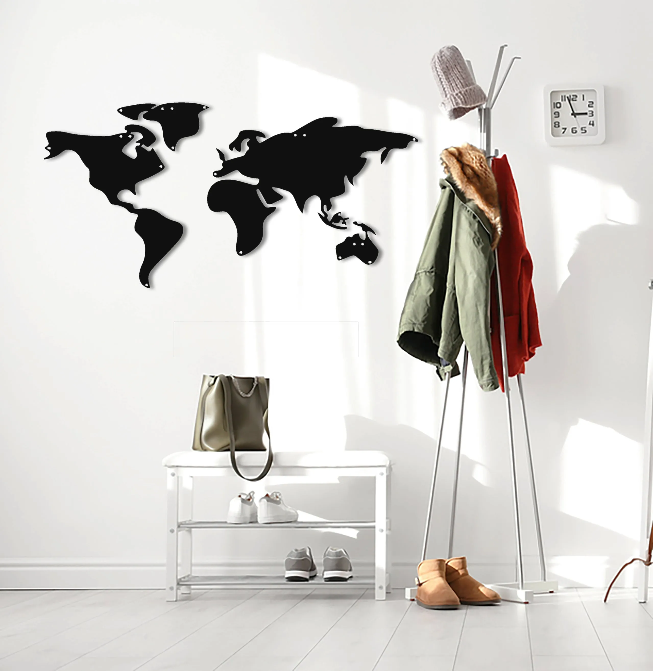 World Map Silhoulette