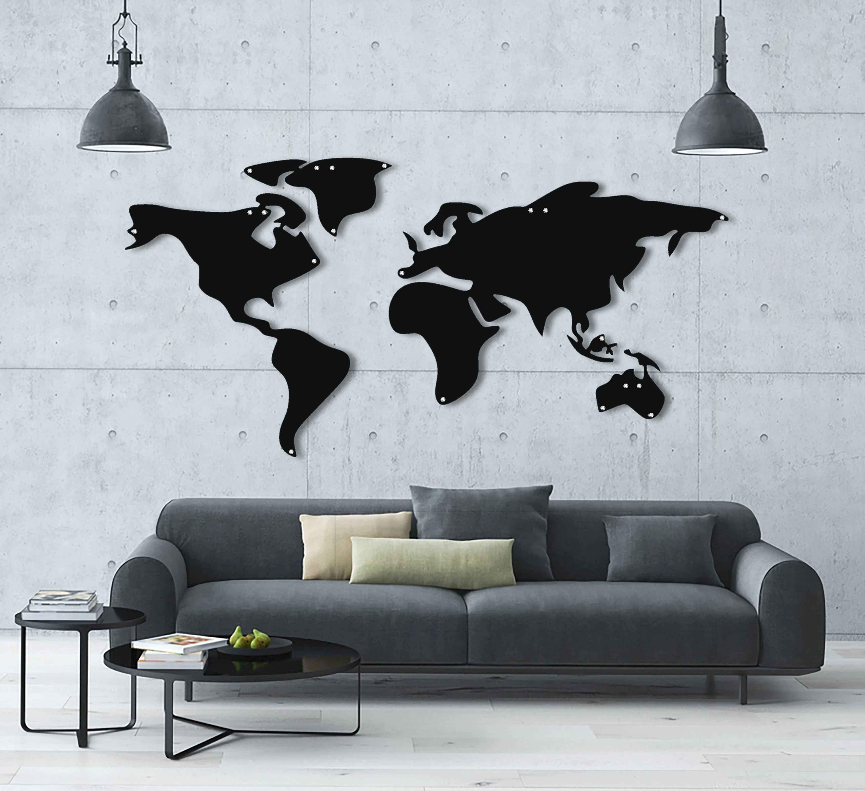 World Map Silhoulette